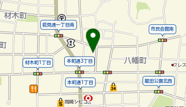 【予約制】特P 【0:00-8:00/19:00-24:00】八幡町1-35駐車場の地図画像