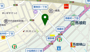 【予約制】特P 東神田1-3-12付近駐車場の地図画像