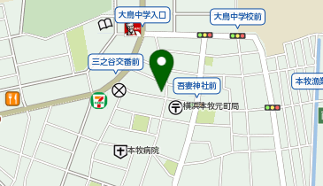 【予約制】特P 本牧三之谷駐車場の地図画像