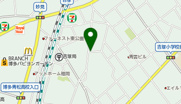 【予約制】特P 吉塚商店街近くの広々空き駐車場の地図画像
