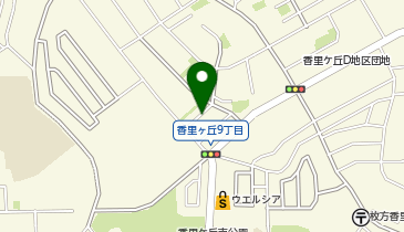 【予約制】特P 香里ケ丘9-12-18駐車場の地図画像
