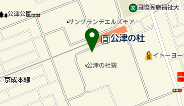 京成パーク公津の杜駅前の地図画像