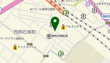 【時間貸し駐車場 明石市西明石南町】P-CLUB西明石駅南の地図画像
