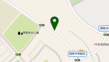 【時間貸し駐車場 西区美賀多台】P-CLUB西神中央駅北の地図画像