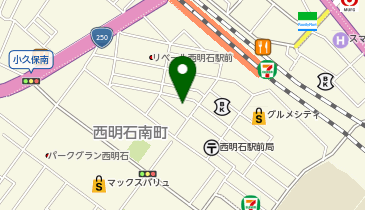 【時間貸し駐車場 明石市西明石南町】P-CLUB西明石駅南第二の地図画像