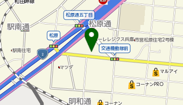 【神戸市兵庫区松原通 時間貸し駐車場】P-CLUB兵庫松原通の地図画像