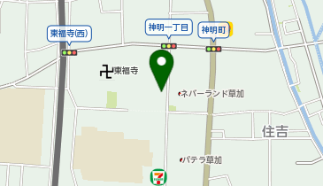 TOBU PARK草加神明1丁目駐車場の地図画像