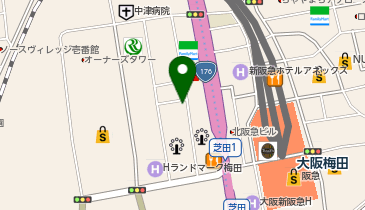 セイワパーキング グランフロント大阪東第1の地図画像