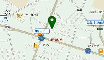 セイワパーキング 武蔵村山本町第1の地図画像