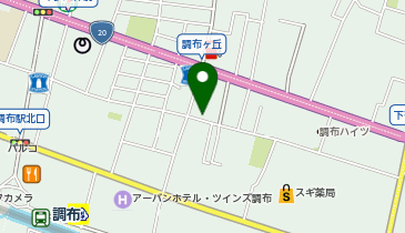 エコロパーク ファランドール調布の地図画像