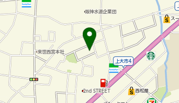 エコロパーク 西宮上大市第2の地図画像