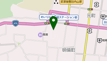 越前おおの結ステーション 南側の地図画像