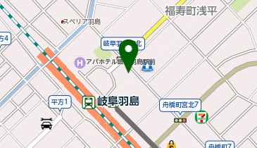 岐阜羽島駅前駐車場第2の地図画像