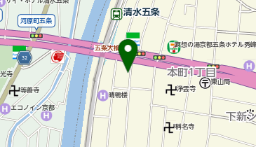 五条さやまち駐車場の地図画像