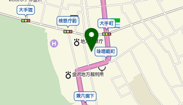金沢大手町パーキングの地図画像