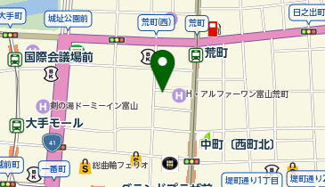 システムパーク富山総曲輪の地図画像