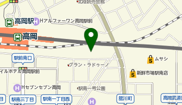チケットパーキング高岡駅南の地図画像