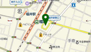 福井駅東口駐車場の地図画像