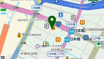 日本橋パーキングの地図画像