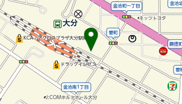 大分市要町自動車駐車場の地図画像
