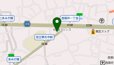 西新井駐車場の地図画像