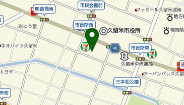 JQパークス久留米中央町の地図画像