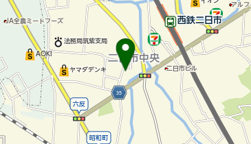 JQパークス二日市中央第6の地図画像