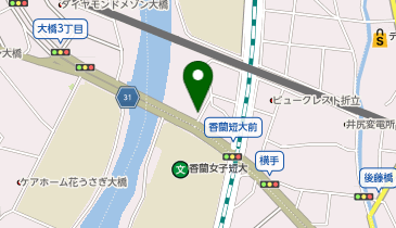 LaSante大橋リバーサイドテラス駐車場の地図画像