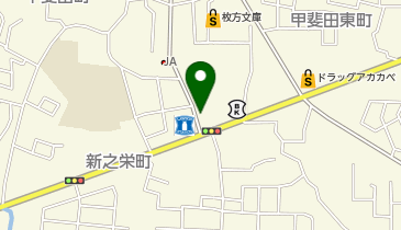 システムパーク甲斐田東町の地図画像