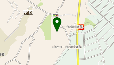 ネオコーポ明舞弐番館集会室前駐車場の地図画像