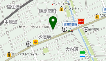 コインパーク水道筋の地図画像