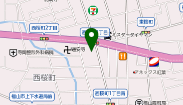 システムパーク西桜町の地図画像