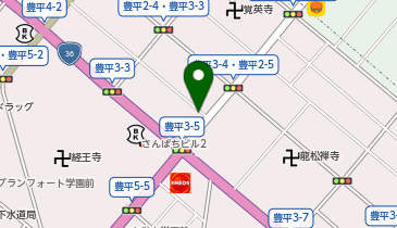 ノルテパーク豊平3-4の地図画像