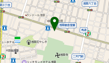 浅草寺病院駐車場の地図画像