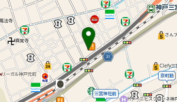 システムパーク三宮駅西の地図画像