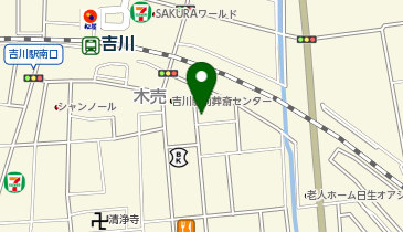 吉川木売onedaypark3の地図画像