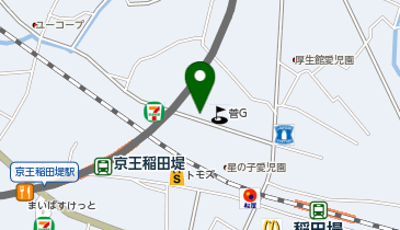 京王稲田堤駅前北口パーキングの地図画像