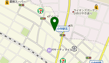 小作台パーキングの地図画像