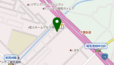 ひまわりパーキング稲毛海岸の地図画像