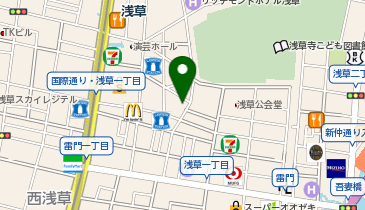 TOBU PARK浅草1丁目駐車場の地図画像