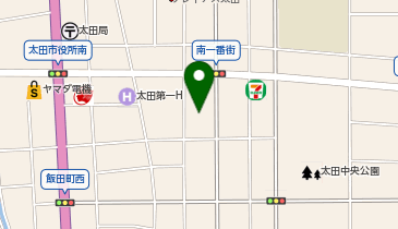 太田はなぶきパーキングの地図画像