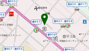 ノルテパーク道銀豊平駐車場の地図画像