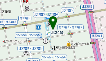 ノルテパーク道銀北二十四条駐車場の地図画像