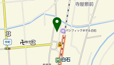 チケットパーク白石駅前の地図画像