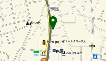 甲東園駅前駐車場の地図画像