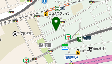 コインパーク岩屋北町五丁目の地図画像