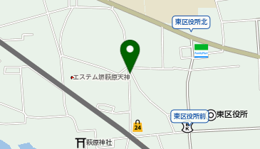 システムパーク萩原天神の地図画像