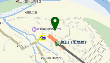 フルーツパーク阪急嵐山駅の地図画像