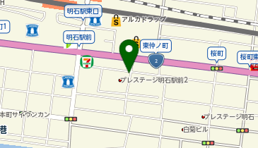 プチパーク桜町の地図画像