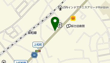 フルーツパーク上松町の地図画像